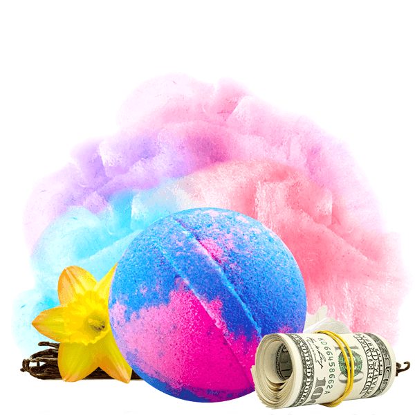 Cotton Candy Cash Bath Bomb