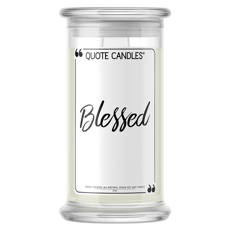 Blessed | Quote Candle®-Quote Candles-The Official Website of Jewelry Candles - Find Jewelry In Candles!