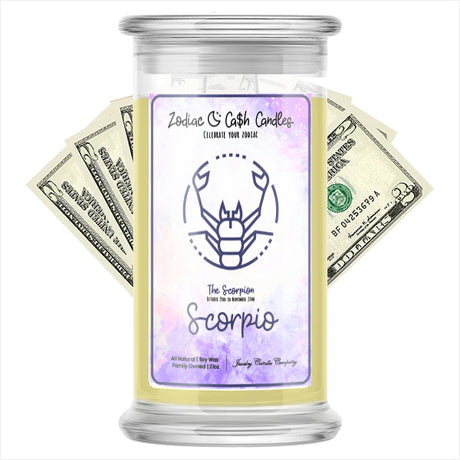 scorpio zodiac cash candle