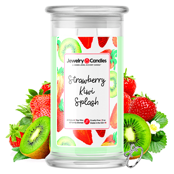 strawberry kiwi splash jewelry candle