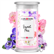 sweet pea jewelry candle