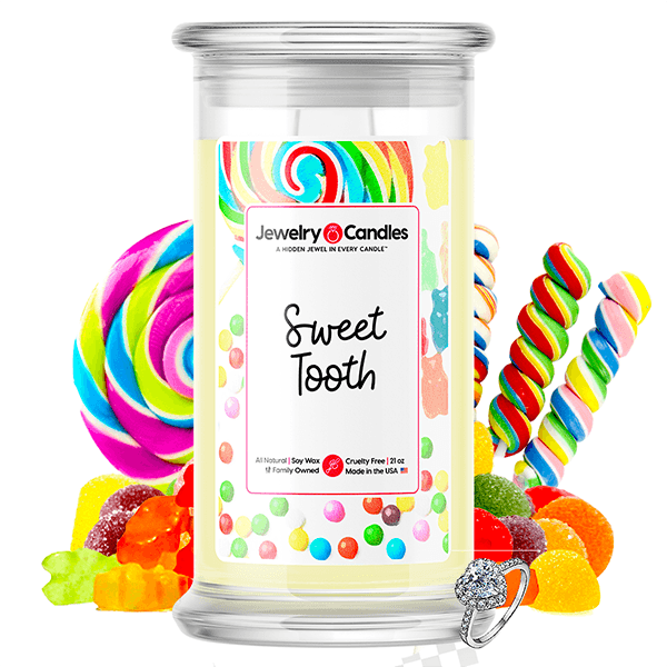 sweet tooth jewelry candle