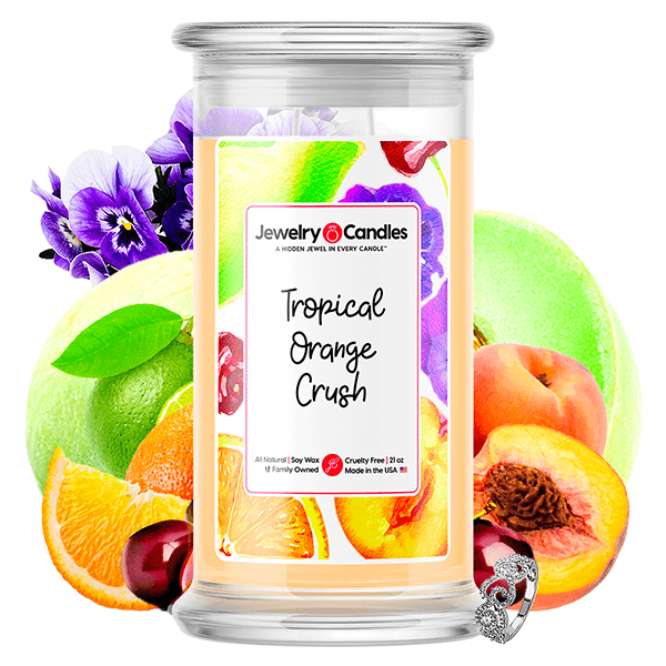 tropical orange crush jewelry candle