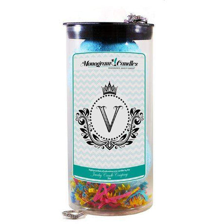 Letter V | Monogram Bath Bombs-Jewelry Bath Bombs-The Official Website of Jewelry Candles - Find Jewelry In Candles!