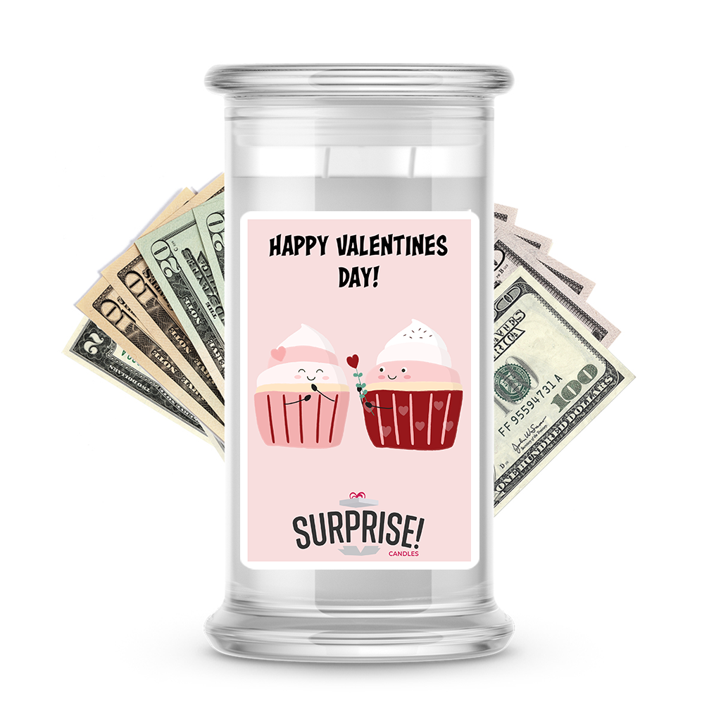 Happy Valentine's Day | Valentine's Day Surprise Cash Candles