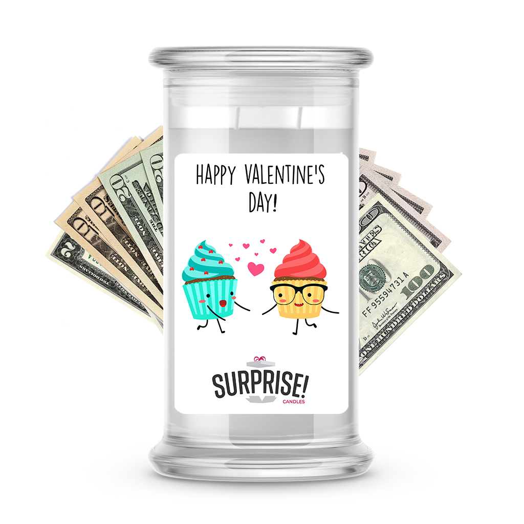 Happy Valentine's Day | Valentine's Day Surprise Cash Candles