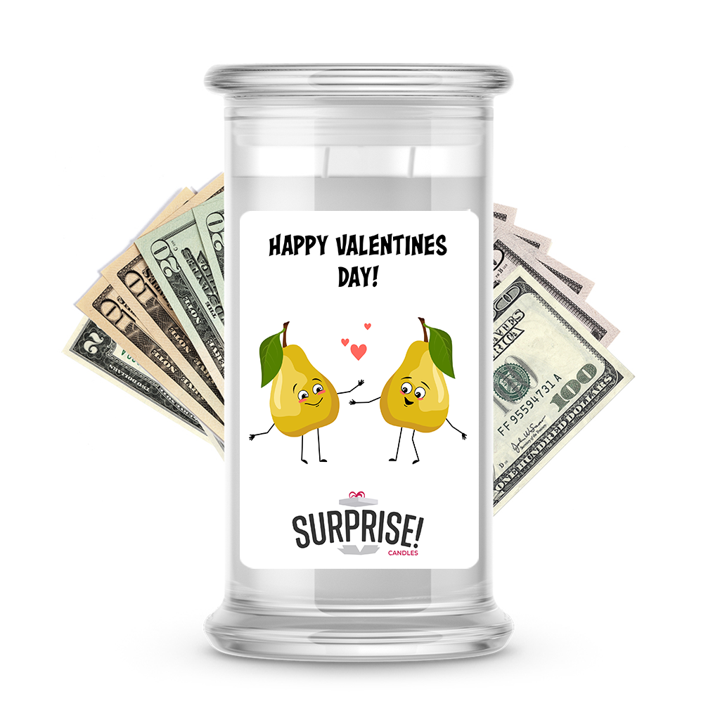 Happy Valentine's Day | Valentine's Day Surprise Cash Candles