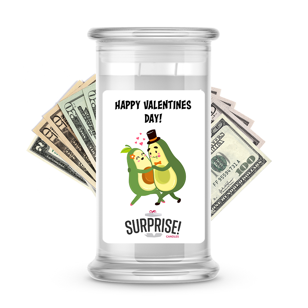 Happy Valentine's Day | Valentine's Day Surprise Cash Candles