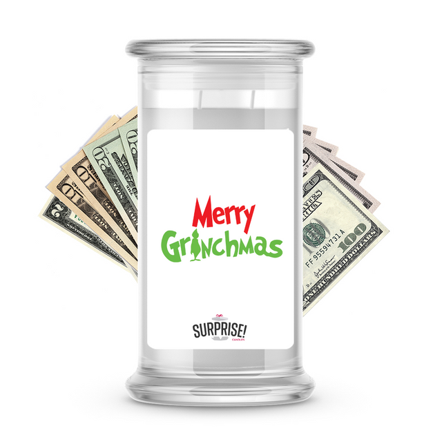 merry grinchmas cash money candles